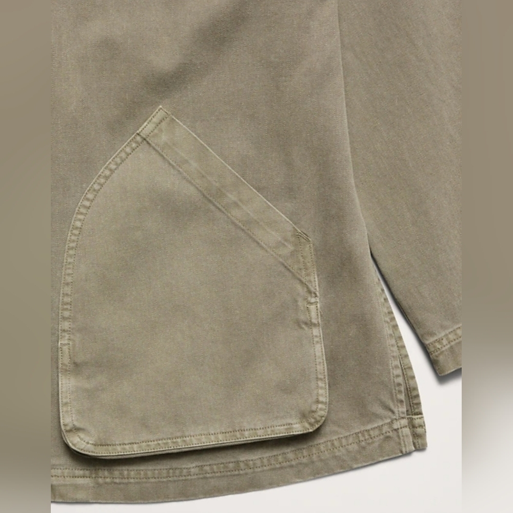 NWT Washed Cotton Chore Jacket, Desert Thyme Green, Size M - Picture 3 of 9